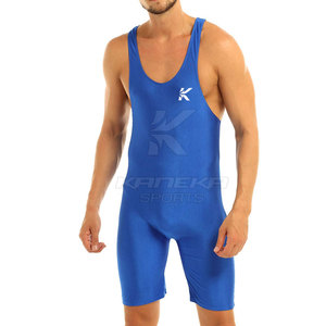 Combinaisons de lutte professionnelles de haute qualité, nouveau design, sur mesure, en spandex/polyester, légères, respirantes, séchage rapide, OEM/ODM - Product Image 2