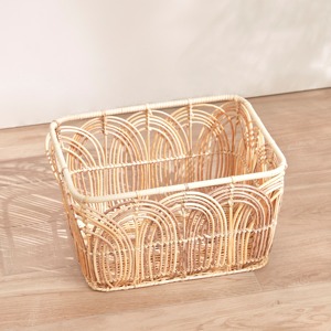 Panier de rangement rond en rotin naturel fait main Shirley, écologique et multifonctionnel, fabriqué à Hanoï - Product Image 5