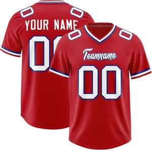 Maillots de football en polyester à séchage rapide personnalisés OEM à rayures sur les manches avec numéro du logo de l'équipe Impressions par transfert de chaleur Plus Size Option - Product Image 3