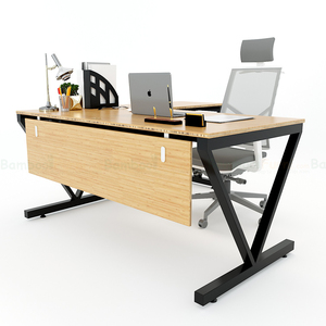 VBamboo L-Shaped Corner Computer <b>Desk</b> 160x160cm BFVB010 Natural Wood Style - Product Image 2