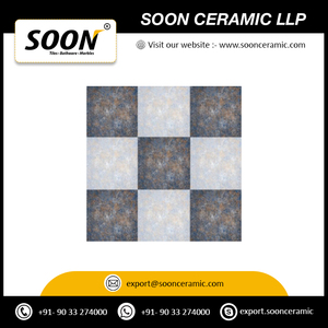 กระเบื้องปูพื้นพอร์ซเลนเซรามิกขนาด 400x400 มม. ผิวด้านกันลื่น สำหรับใช้ในสำนักงาน ราคาขายส่ง - Product Image 3