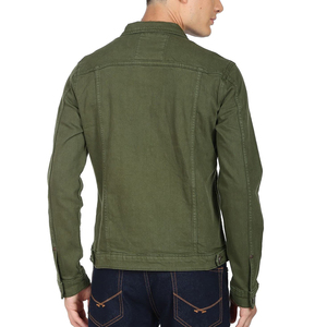 Chaqueta de Mezclilla Elástica Transpirable de Alta Calidad con Efecto Desgastado, Teñido Liso, Secado Rápido, Ropa Urbana de Invierno para Hombre, Personalizable con Logotipo OEM - Product Image 3