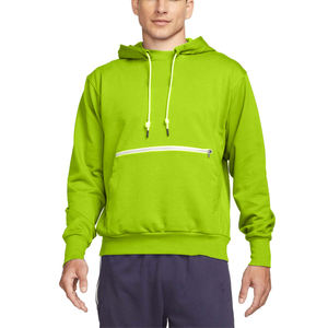 Sweat à capuche décontracté pour homme avec poche zippée de style kangourou - Product Image 1