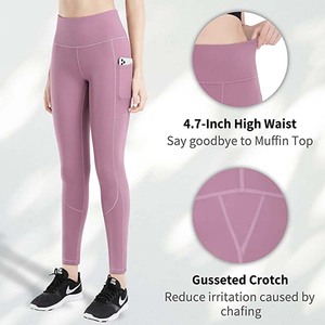 High Quality <b>Seamless</b> <b>Leggings</b> for Women No Front Line High Waist Athletic Yoga Pants for Summer - Product Image 2
