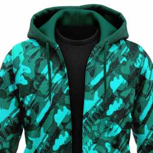 Sudaderas con capucha y sudaderas para hombre unisex de algodón de gran tamaño Top corto personalizado con cremallera completa niños esenciales bordado francés Terry Sudadera con capucha - Product Image 3