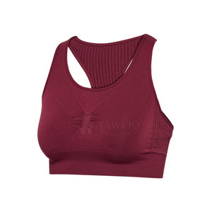 Sujetador deportivo sin costuras de calidad premium para mujer Spandex poliéster transpirable y cómodo - Product Image 2