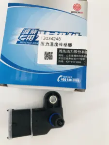 Sensor tekanan udara masuk Sinotruk WeiChai kualitas tinggi untuk suku cadang gas-duty 13034248
