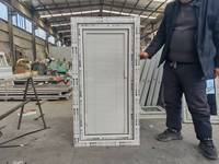 Fenêtres à battants en PVC/UPVC à double vitrage, ouverture vers l'extérieur, économie d'énergie, avec stores intégrés pour villas et hôtels