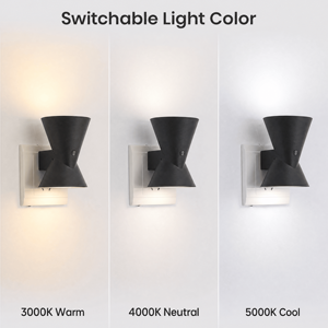 Modern Acrylic <b>Plug</b> <b>In</b> <b>Led</b> Nightlight Wall Lamp With CCT Selectable 3000K To 5000K For Bedroom Corridor And Hallway - Product Image 2