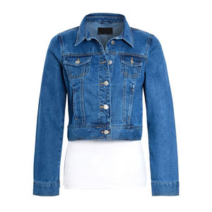 Veste en jean de qualité supérieure pour femmes, couleur personnalisée, coupe classique, vêtement décontracté, doublure en coton, rembourrage en coton, hiver, OEM imprimé - Product Image 4