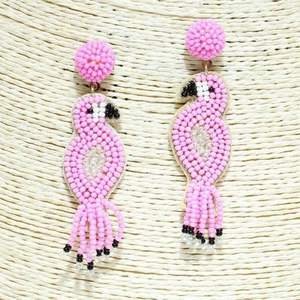 Boucles d'oreilles brodées géométriques - Product Image 6