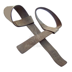 Sangles de levage écologiques légères réglables en cuir robuste pour l'entraînement en salle de sport d'haltérophilie Support de poignet sécurisé - Product Image 2