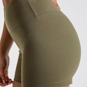 Nouvelle Collection Été : Short Brodé Taille Mi-Haute Coupe Droite en Polyester/Spandex Écologique Séchage Rapide - Product Image 3