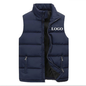 New Arrival Low Price Lightweight Breathable Men Puffer <b>Vest</b> Custom Logo Printing OEM Service - Product Image 1