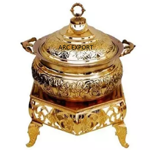 Décoration de créateur Unique grand design perlé fantaisie décoratif nouveau plat à Chafing moderne - Product Image 6