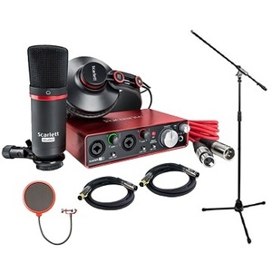 อินเทอร์เฟซเสียง USB <span class=keywords><strong>Focusrite</strong></span> <span class=keywords><strong>Scarlett</strong></span> 2i 2 Studio รุ่นที่ 2 ใหม่ และชุดบันเดิลสำหรับการบันทึกเสียง พร้อม Pro Tools - Product Image 3