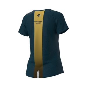 เสื้อยืดผ้าฝ้ายน้ำหนักเบาเข้ารูปสำหรับผู้หญิงรุ่น utmb Mont-Blanc Golden Edition - Product Image 2