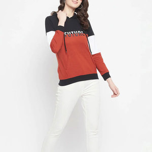 Diseña tus propias sudaderas con capucha personalizadas para mujer, de manga larga, para invierno, al por mayor, con MOQ bajo, de tejido polar, hechas en Pakistán - Product Image 4