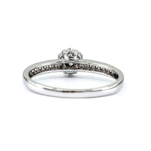 Fête des Mères Meilleures Ventes Design 18k Or Blanc 100% Diamant Naturel Fine Jewelry Round Cluster Bague de Fiançailles pour Mariage - Product Image 3
