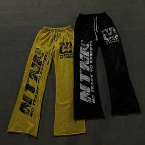 Chándal con Capucha para Hombre, Estilo Holgado, Bordado Desgastado, Teñido, Decolorado por el Sol, Forrado de Felpa de Poliéster/Algodón, para Invierno, Venta al Por Mayor - Product Image 5