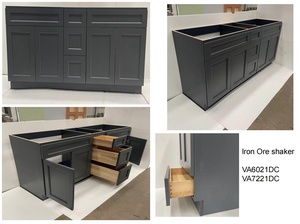 ชั้นวางของในห้องน้ำดีไซน์ทันสมัยโต๊ะเครื่องแป้งขนาดมาตรฐานของอเมริกาสีฟ้าอ่อน - Product Image 3