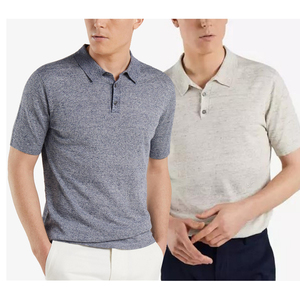 Usine en gros hommes coton pour polos 100% coton anti-rides grande taille tricot Logo personnalisé et conception d'impression humidité Wicki - Product Image 6