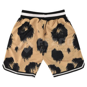 Pantalones Cortos Casuales para Hombre, 100% Poliéster, Logotipo Frontal, Cintura Elástica, Transpirables, de Secado Rápido, en Stock - Product Image 2