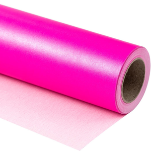 Papel artesanal de un solo lado de 76,2 cm X 4,87 M, envoltura Rosa mate elegante, papel de regalo colorido, boda, San Valentín, cumpleaños, Navidad - Product Image 3