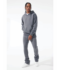 Ensemble de survêtement pour homme, sweat-shirt et pantalon de survêtement, style streetwear, étiquette personnalisée d'usine, saison hivernale, survêtement slim - Product Image 2