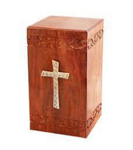 Venta caliente estilo americano hecho a mano de madera urnas de cremación moderno funerario urnas decorativas para hombre mujer a bajo precio - Product Image 3