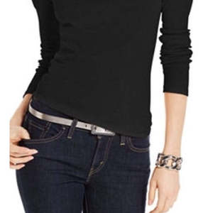 Maglia a Maniche Lunghe in Cotone Pima per Donna Charter Club, Lavorata a Mano con Jacquard e Ricami, Nera, Taglia Piccola, per Estate e Autunno - Product Image 3