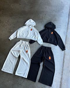 Survêtement d'hiver léger et respirant 100 % coton pour homme, manches longues, taille élastique, genouillère, faible MOQ, haute qualité - Product Image 1