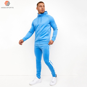 MESS SPORTS Fitness Survêtements pour hommes de couleur unie, sweat-shirt à capuche, pantalon de survêtement, ensembles décontractés, 100% coton, hiver, grande taille - Product Image 5