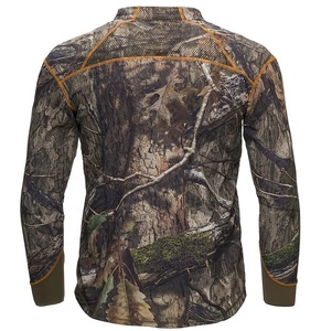 Camisa de manga larga de caza de camuflaje para hombre Camisa de caza de rendimiento con cremallera de secado rápido - Product Image 6