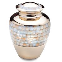 Urne funéraire moderne en aluminium pour cendres Conteneur durable écologique Prix abordable Fabriqué en Inde