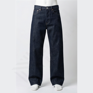 Vêtements de rue décontractés pour hommes, nouvelle mode, jean droit ample uni, délavé, fabriqué au Pakistan, vente en gros, vente en gros - Product Image 1