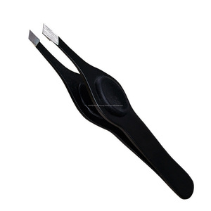 Pince à épiler droite WORLD PRECISION SURGICAL en acier inoxydable, légère, à pointe fine, avec poignée confortable, réutilisable pour les poils des sourcils - Product Image 3