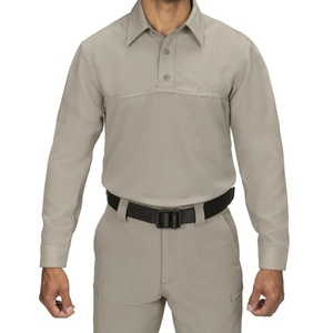 Camisas Tácticas de Manga Larga de Secado Rápido, 3 Botones, Sólidas, Antiarrugas, para Hombre, 100% Poliéster Piqué - Product Image 1