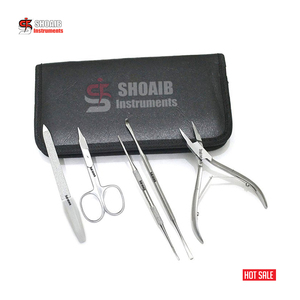 Podologie Chiropode Instrument Manucure Pédicure Toe Nail Cantilever Clipper Nipper Ensemble de 11 Pcs Podologie Ciseaux Scalpel Poignée - Product Image 6