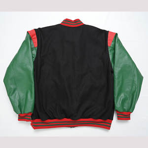 High Quality Custom Made Leather Sleeve Bomber Baseball <b>Vintage</b> <b>Varsity</b> Plain <b>Jackets</b> for Men. - Product Image 3