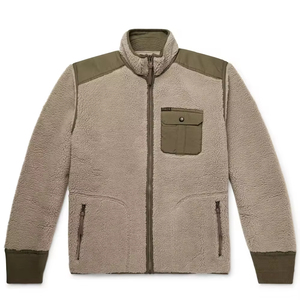 Veste polaire Sherpa respirante à séchage rapide, vêtements de rue décontractés à la mode, veste polaire zippée Sherpa douce d'hiver OEM 2024 - Product Image 4