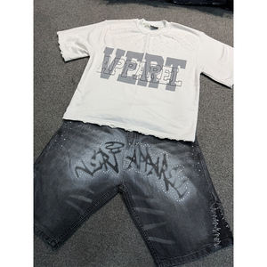 Nueva llegada Casual de dos piezas de verano para hombre Camiseta y pantalones cortos Conjunto de secado rápido personalizable Twin Set Cantidad a granel - Product Image 4