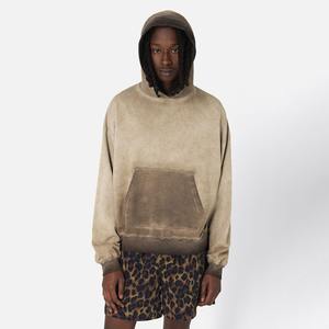 Sudadera con Capucha Estilo Pullover, Lavado Ácido Vintage, Desgastada, Desteñida al Sol, Personalizada para Hombre, Estilo Urbano, Talla Grande - Product Image 1