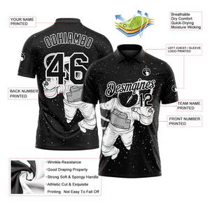 Personalizado sublimado poliéster hombres fútbol Polo Jersey Camiseta de punto de alta calidad bordado Polos manga corta - Product Image 5