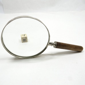 Loupe en laiton Antique de haute qualité avec étui en cuir Vintage nautique Henry Hughes London 1941 Top article cadeau - Product Image 3