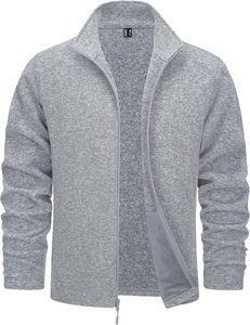 Chaqueta de Trabajo para Hombre Sanzaf, Estilo Vintage, Transpirable, Ligera, con Cuello Alto, Forro Polar Suave y Cálido, con Bolsillos, para Invierno, Sialkot - Product Image 3