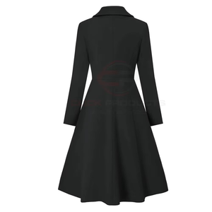 Abrigos Largos de Lana para Mujer, Estilo Nuevo, Otoño Invierno, Personalizados, Gruesos, Cálidos, Cruzados, Casuales - Product Image 3