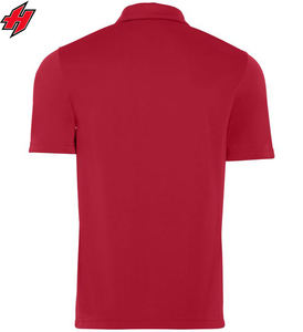 เสื้อกอล์ฟแขนสั้นระบายอากาศได้ดี ผ้าคอตตอนผสมสแปนเด็กซ์ แห้งเร็ว เหมาะสำหรับใส่ทำงานหรือเล่นกีฬา  รับสกรีนโลโก้ตามแบบ - Product Image 4