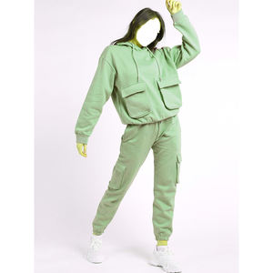 2025 personnalisé femmes coupe ajustée respirant haut court survêtement OEM Jogging Fitness porter exercice deux pièces ensembles - Product Image 4