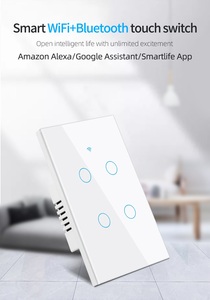Produk Rumah Pintar Australia untuk Sakelar WiFi Pintar 1 <span class=keywords><strong>Gang</strong></span> Bersertifikasi SAA Retro ABS Kontrol Suara AU NZ 2.4GHz - Product Image 5